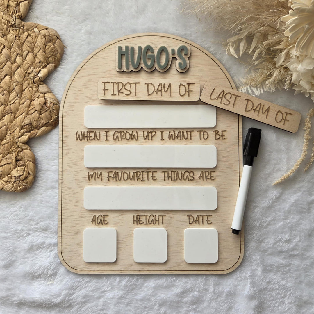 Interchangeable First and Last Board