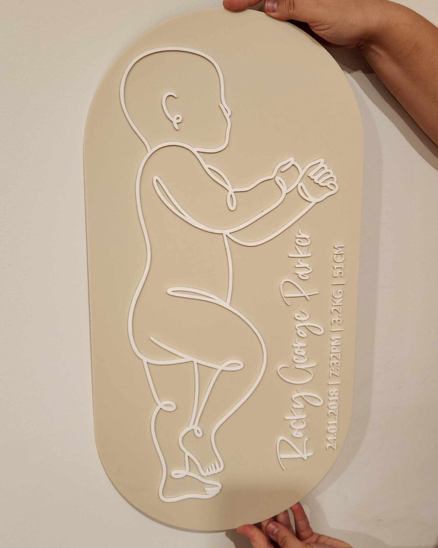 1:1 Scale Baby Plaque