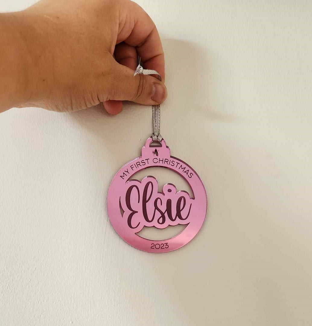 My First Christmas | Mirror Bauble