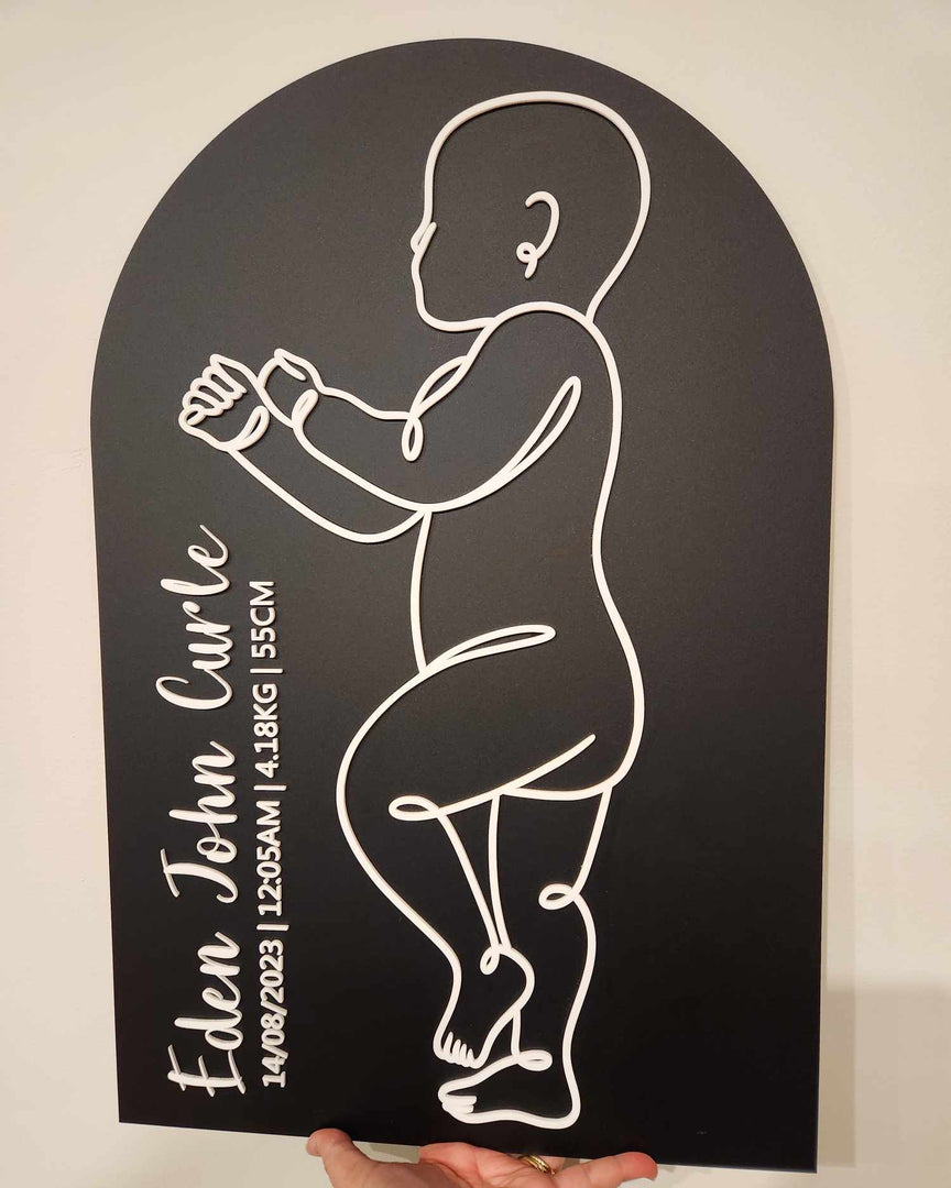 1:1 Scale Baby Plaque