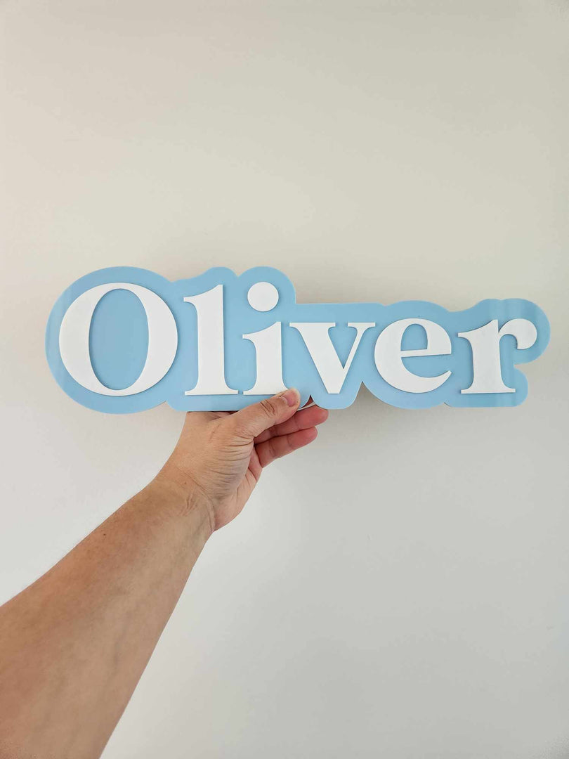 Double Layer Name Plaque