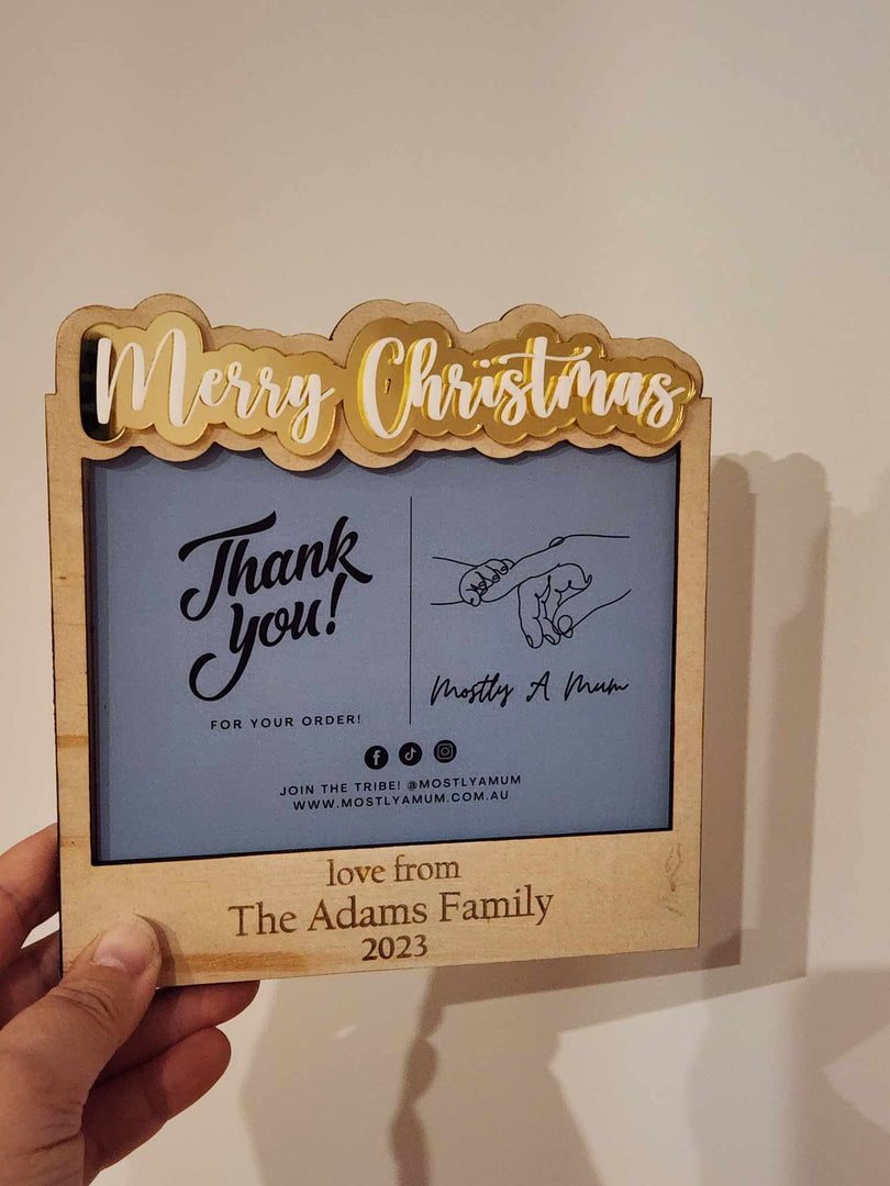 Magnetic Christmas Frame | Acrylic wording