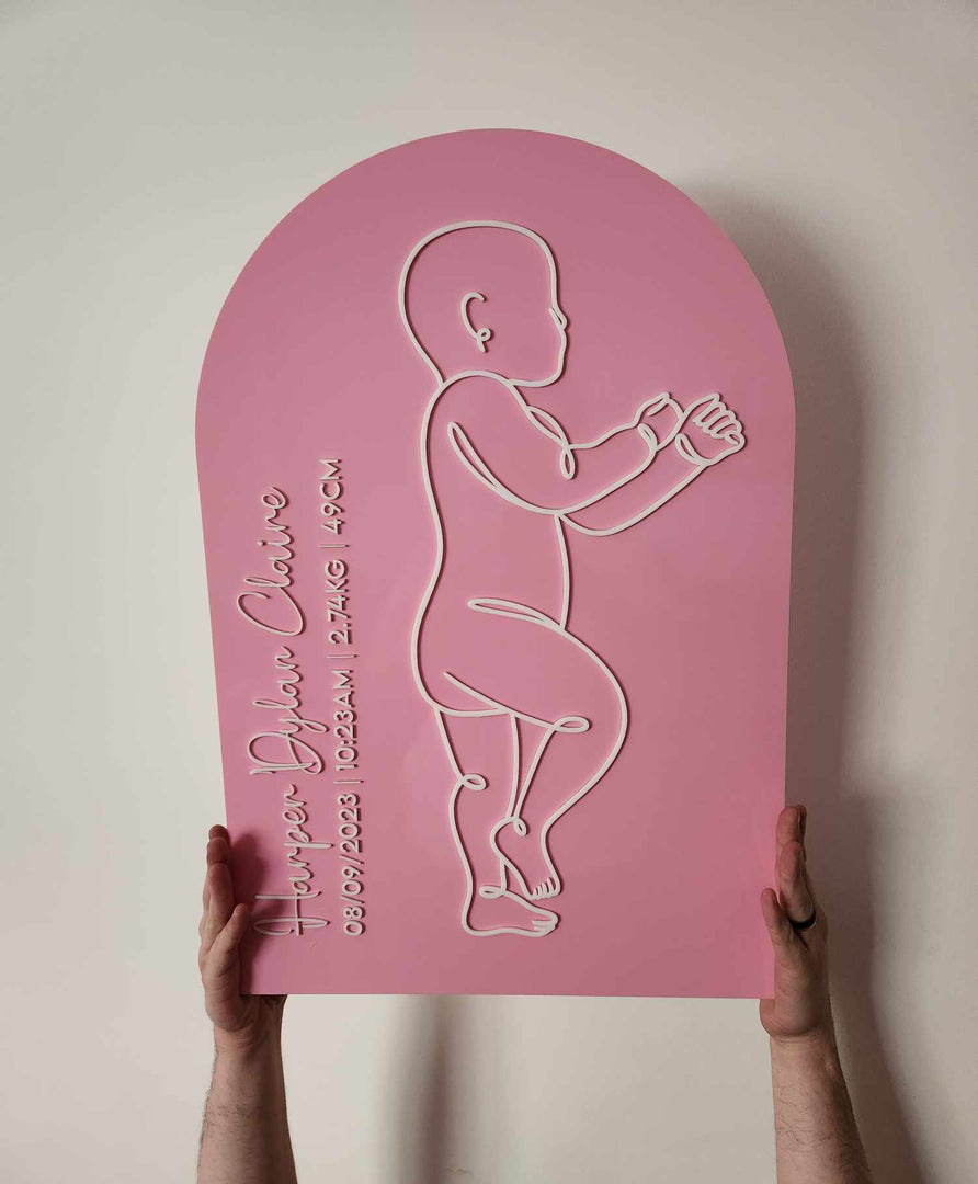 1:1 Scale Baby Plaque