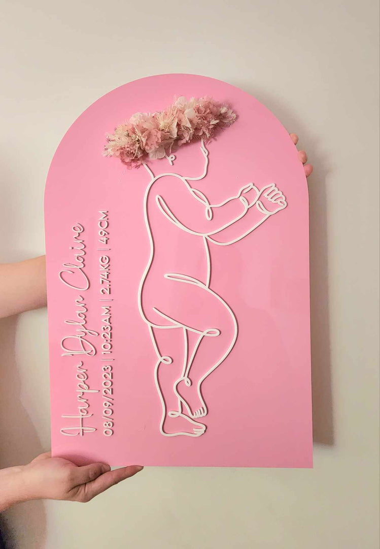 1:1 Scale Baby Plaque