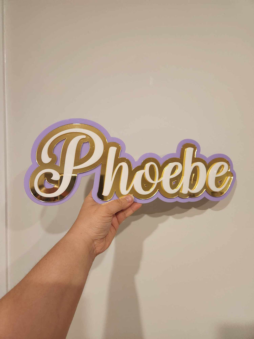 Triple Layer Name Plaque