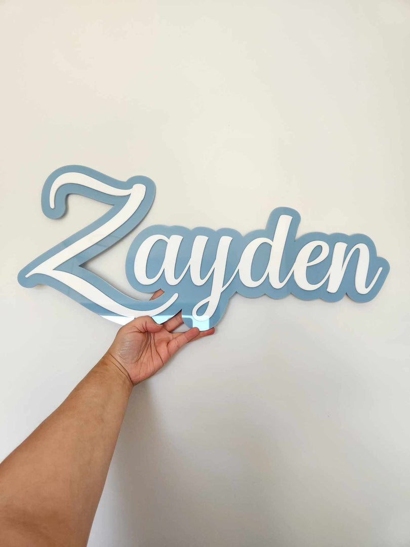 Double Layer Name Plaque