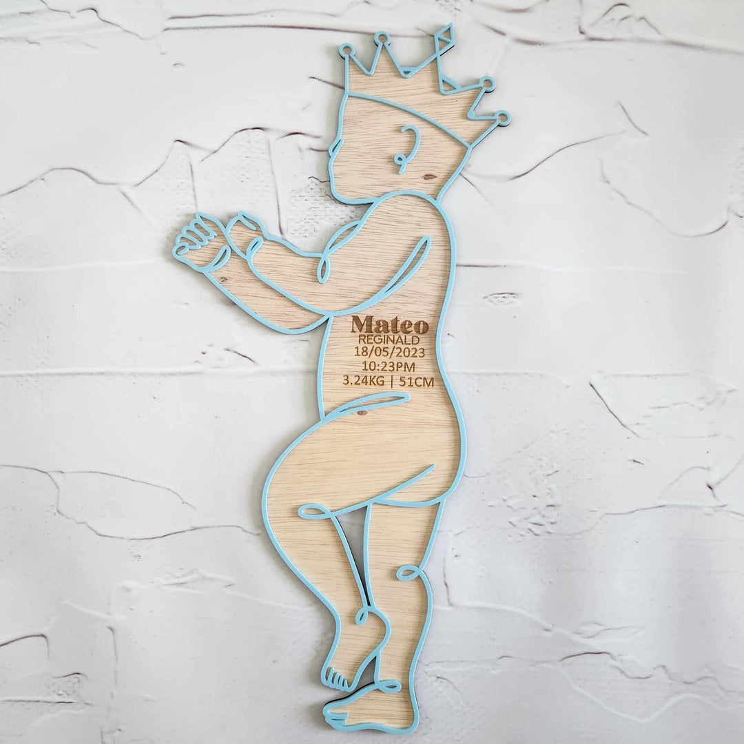 1:1 Scale Baby Outline Plaque