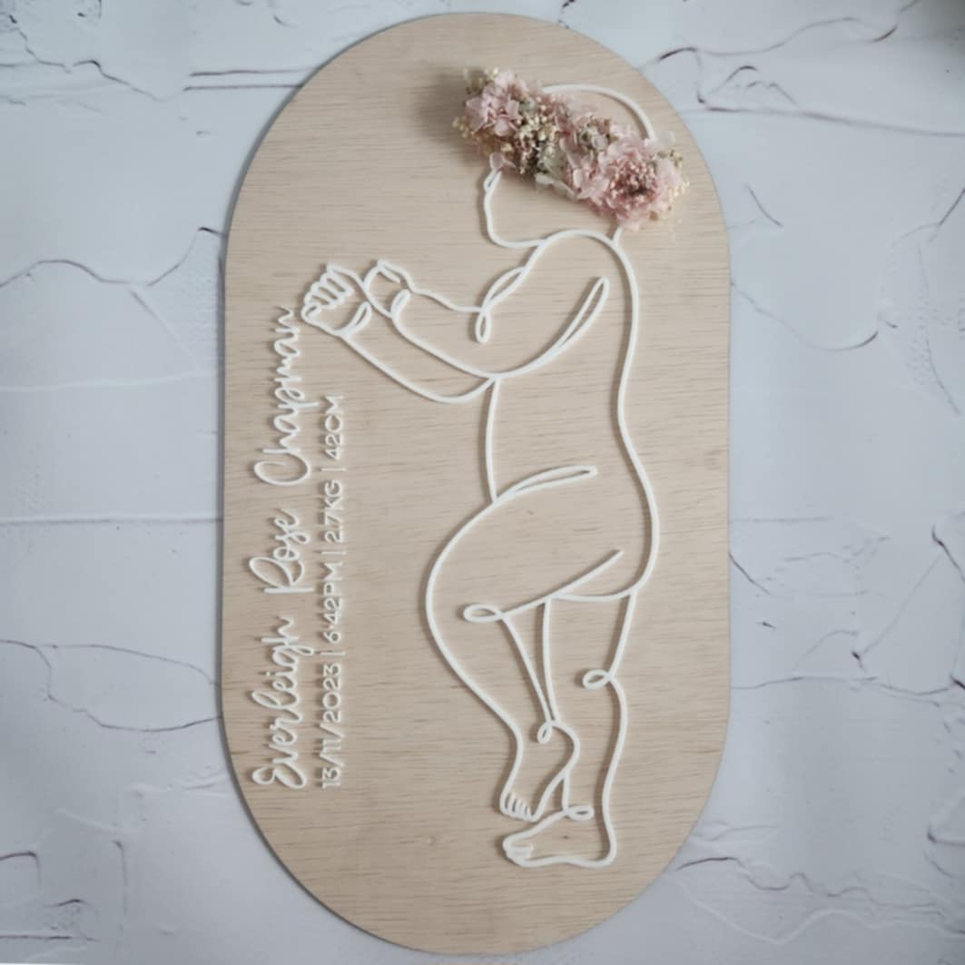 1:1 Scale Baby Plaque 