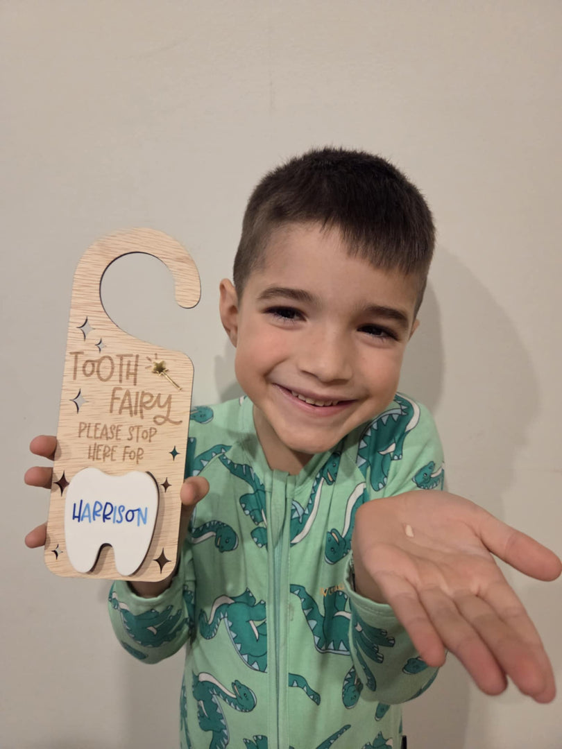 Personalised Tooth Fairy door hanger