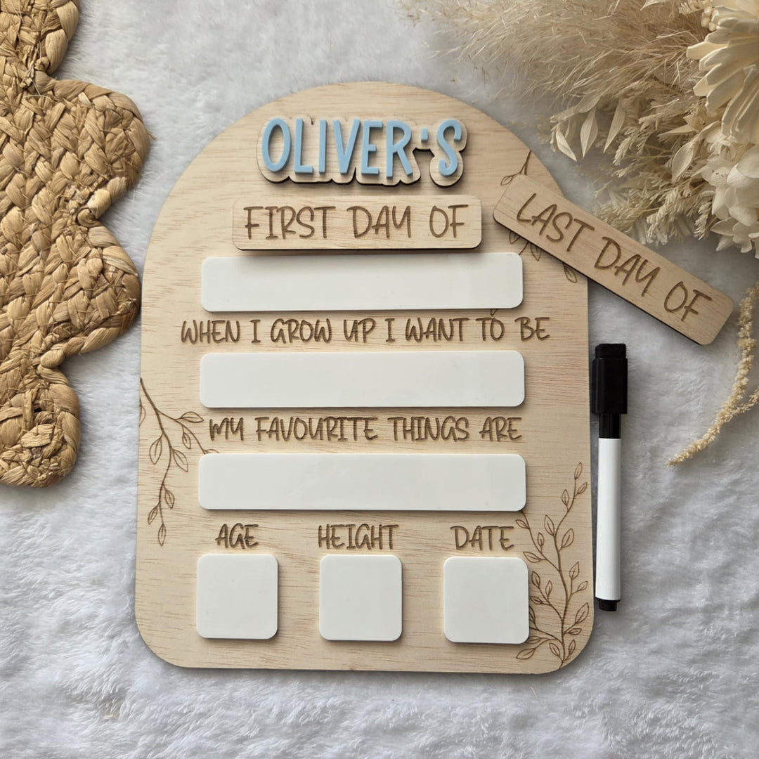 Interchangeable First and Last Board