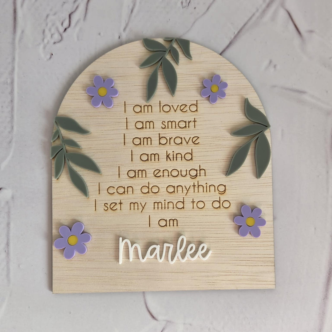 Affirmation Plaque | Daisy