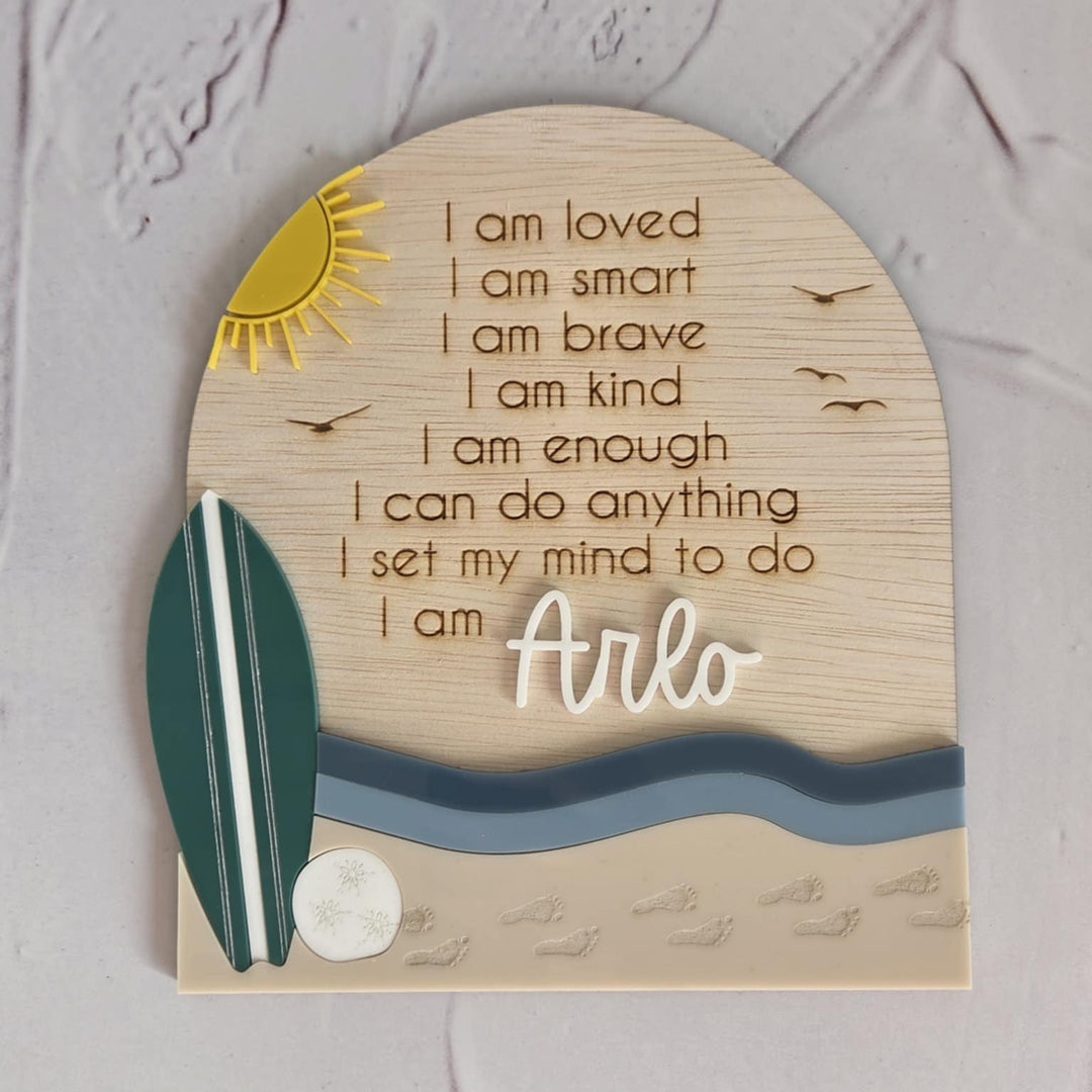 Affirmation Plaque | Surf's Up