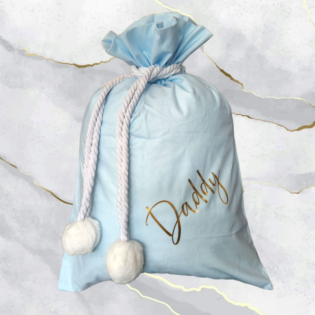 Blue (Daddy is in gold text)