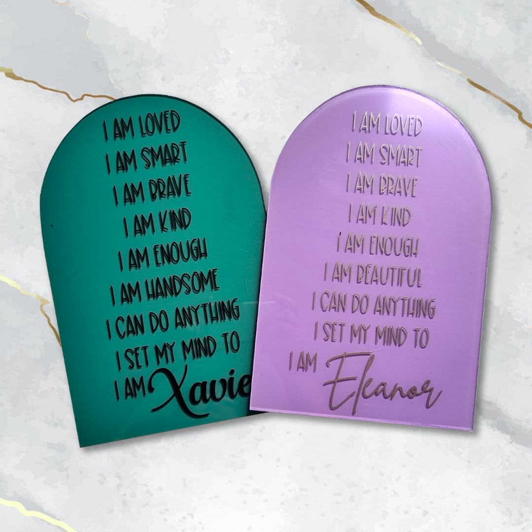 Affirmation Plaque | Acrylic